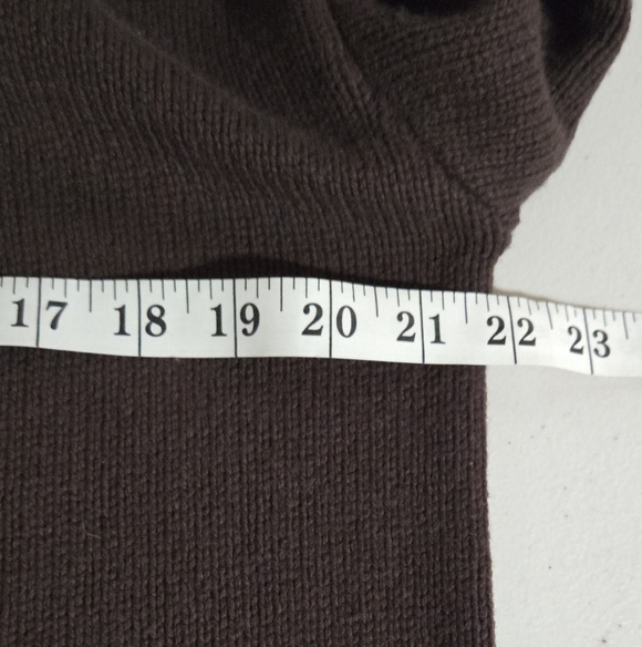 Sunday Best Aritzia Lamora Cardigan Dark Brown with Pink Accents Size M - Picture 8 of 11